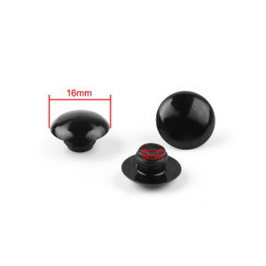 Hex Socket Bolt Screw Nut Head Cover Cap M10 10MM Universal, Black