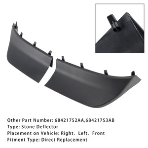 2021-2024 Jeep Grand Cherokee L+R Front Stone Deflectors 68421752AA 68421753A Generic