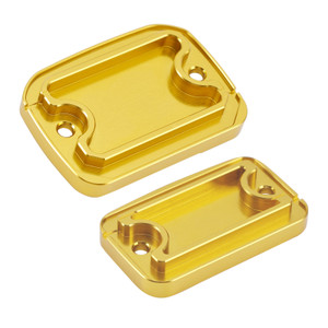 2018-2023 Ducati Scrambler 1100 CNC CNC Front Brake and Clutch Fluid Tank Caps Gold Generic