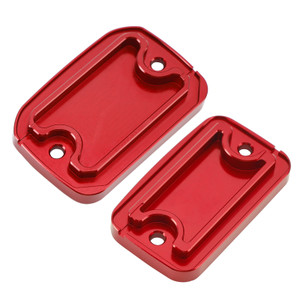 2018-2023 Ducati Scrambler 1100 CNC CNC Front Brake and Clutch Fluid Tank Caps Red Generic