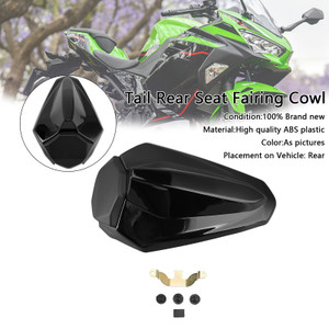 2018-2024 Kawasaki Ninja 400 Racing Tail Rear Seat Fairing Cowl Black Generic