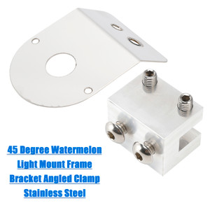 45 Degree Watermelon Light Mount Frame Bracket Angled Clamp Stainless Steel