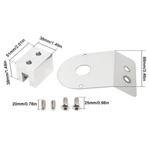 45 Degree Watermelon Light Mount Frame Bracket Angled Clamp Stainless Steel