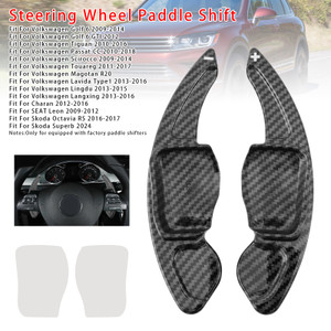 2010-2016 Volkswagen Tiguan Carbon Look Steering Wheel Paddle Shifter Extension Black Generic