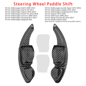2024 Skoda Superb Carbon Look Steering Wheel Paddle Shifter Extension Black Generic