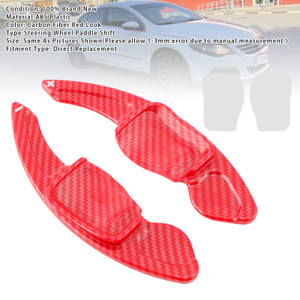 2013-2015 Volkswagen Lingdu Carbon Look Steering Wheel Paddle Shifter Extension Red Generic