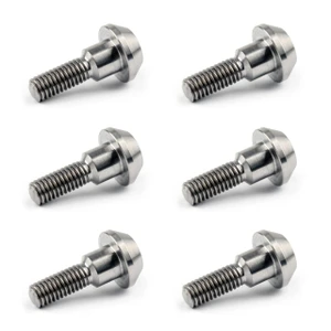 6PCs M6 x 21mm Ti Brake Rotor Bolt Screw For SUZUKI GSXR 600 750 1000, Titanium