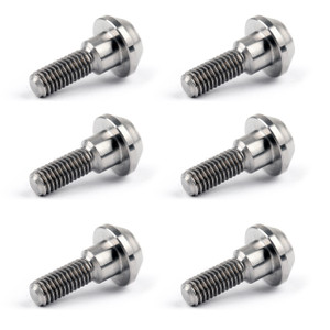 6PCs M6 x 20mm Disc Brake Rotor Bolts For Suzuki GSXR, Yamaha R1 R6 FZ600 FZ1000 FJR1300, Titanium