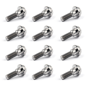 12PCs M6 x 20mm Disc Brake Rotor Bolts For Suzuki GSXR, Yamaha R1 R6 FZ600 FZ1000 FJR1300, Titanium