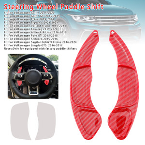 2019-2024 Volkswagen T-Roc Steering Wheel Paddle Shifter Extension Carbon Fiber Red Look Generic