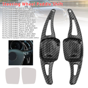 2019-2024 Volkswagen Golf 8 Steering Wheel Paddle Shifter Extension Carbon Fiber Black Look Generic