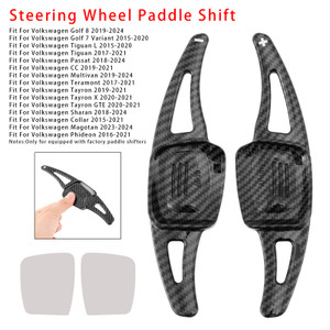 2018-2024 Volkswagen Sharan Steering Wheel Paddle Shifter Extension Carbon Fiber Black Look Generic
