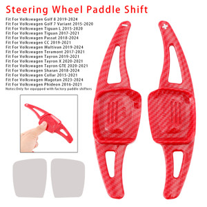 2023-2024 Volkswagen Magotan Steering Wheel Paddle Shifter Extension Carbon Fiber Red Look Generic