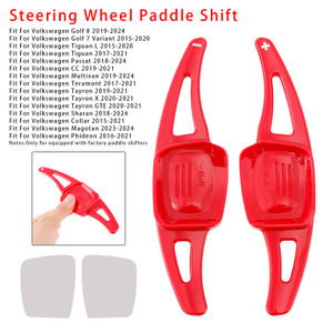 2019-2024 Volkswagen Golf 8 Steering Wheel Paddle Shifter Extension Red Generic