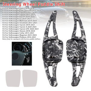 2019-2024 Volkswagen Multivan Steering Wheel Paddle Shifter Extension Black Forged Pattern Generic