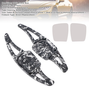 2018-2024 Volkswagen Sharan Steering Wheel Paddle Shifter Extension Black Forged Pattern Generic