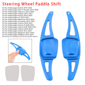 2019-2021 Volkswagen CC Steering Wheel Paddle Shifter Extension Aluminium Blue Generic