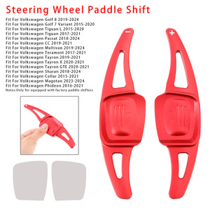 2016-2021 Volkswagen Phideon Steering Wheel Paddle Shifter Extension Aluminium Red Generic
