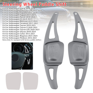 2016-2021 Volkswagen Phideon Steering Wheel Paddle Shifter Extension Aluminium Grey Generic