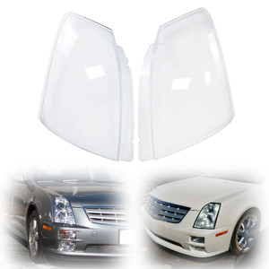 2006-2009 Cadillac STS-V 2Pcs Front Headlamp Headlight Lens Cover Shell Clear Generic