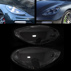 2017-2020 Porsche Panamera 2Pcs Front Headlamp Headlight Lens Cover Shell Clear Generic