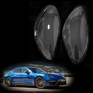 2017-2020 Porsche Panamera 2Pcs Front Headlamp Headlight Lens Cover Shell Clear Generic