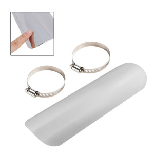 Steel Exhaust Muffler Pipe Heat Deflector Cover Chromea For Motorcycle Scooter