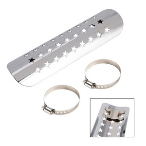 Steel Exhaust Muffler Pipe Heat Deflector Cover For Motorcycle Scooter