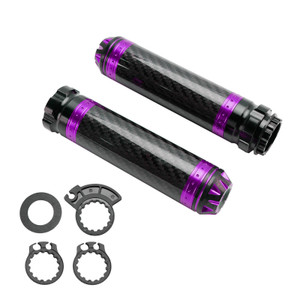 Motorcycles Scooter 7/8"/22mm Motorcycle Handle Bar Hand Grips Custom Universal Purple