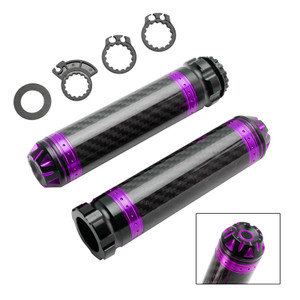 Motorcycles Scooter 7/8"/22mm Motorcycle Handle Bar Hand Grips Custom Universal Purple