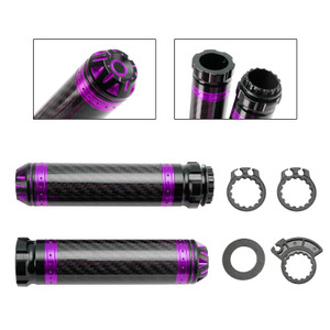 Motorcycles Scooter 7/8"/22mm Motorcycle Handle Bar Hand Grips Custom Universal Purple
