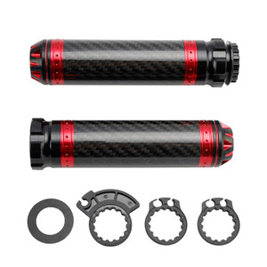 Motorcycles Scooter 7/8"/22mm Motorcycle Handle Bar Hand Grips Custom Universal Red