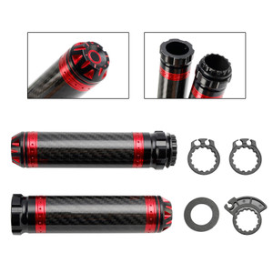 Motorcycles Scooter 7/8"/22mm Motorcycle Handle Bar Hand Grips Custom Universal Red