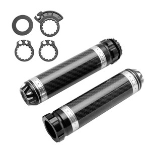 Motorcycles Scooter 7/8"/22mm Motorcycle Handle Bar Hand Grips Custom Universal Silver