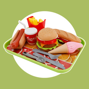 Hamburger Ice Cream Play Food Pretend Toys Kitchen Set Children Toy Set For Kid