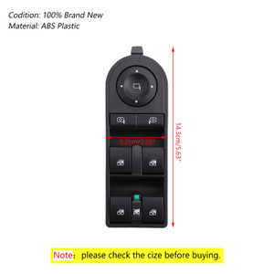 2004-2014 Astra H Caravan A04 Master Power Window Switch 13228877 Generic