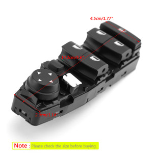 2018 BMW M6 Master Power Window Switch 61319208108 Black Generic