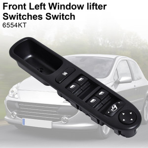 2000-2016 Peugeot 307 CC 3A/C SW 6554KT Front Left Electric Master Window Switch 6554KT Black Generic