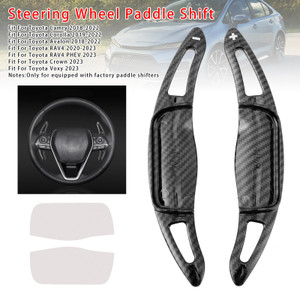 2018-2022 Toyota Camry Carbon Look Steering Wheel Paddle Shifter Extension Carbon Fiber Black Look Generic