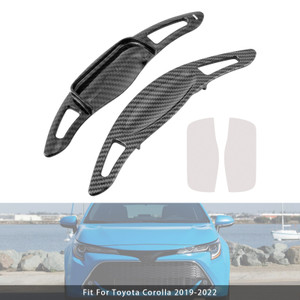 2019-2022 Toyota Corolla Carbon Look Steering Wheel Paddle Shifter Extension Carbon Fiber Black Look Generic