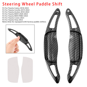 2023 Toyota RAV4 PHEV Carbon Look Steering Wheel Paddle Shifter Extension Carbon Fiber Black Look Generic