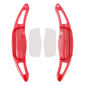 2018-2022 Toyota Camry Carbon Look Steering Wheel Paddle Shifter Extension Carbon Fiber Red Look Generic