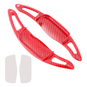 2020-2023 Toyota RAV4 Carbon Look Steering Wheel Paddle Shifter Extension Carbon Fiber Red Look Generic