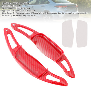 2023 Toyota Voxy Carbon Look Steering Wheel Paddle Shifter Extension Carbon Fiber Red Look Generic