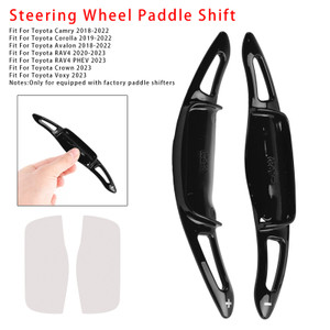 2023 Toyota Crown Carbon Look Steering Wheel Paddle Shifter Extension Black Generic