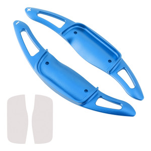 2019-2022 Toyota Corolla Carbon Look Steering Wheel Paddle Shifter Extension Aluminium Blue Generic