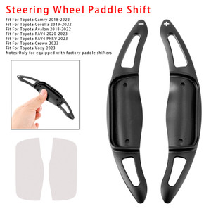 2023 Toyota Crown Carbon Look Steering Wheel Paddle Shifter Extension Aluminium Black Generic