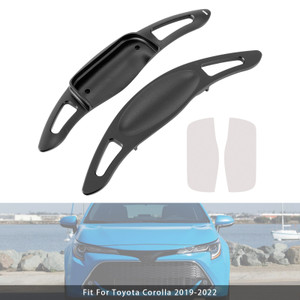 2023 Toyota Voxy Carbon Look Steering Wheel Paddle Shifter Extension Aluminium Black Generic