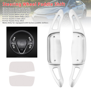 2018-2022 Toyota Camry Carbon Look Steering Wheel Paddle Shifter Extension Aluminium Silver Generic