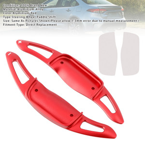 2018-2022 Toyota Avalon Carbon Look Steering Wheel Paddle Shifter Extension Aluminium Red Generic
